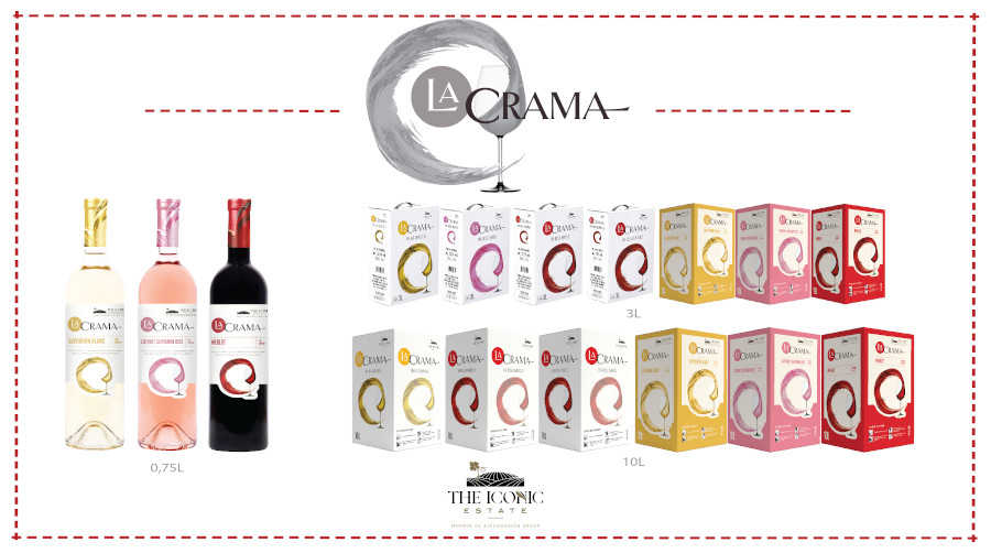 Gama de vinuri La Crama, produsă de THE ICONIC ESTATE
