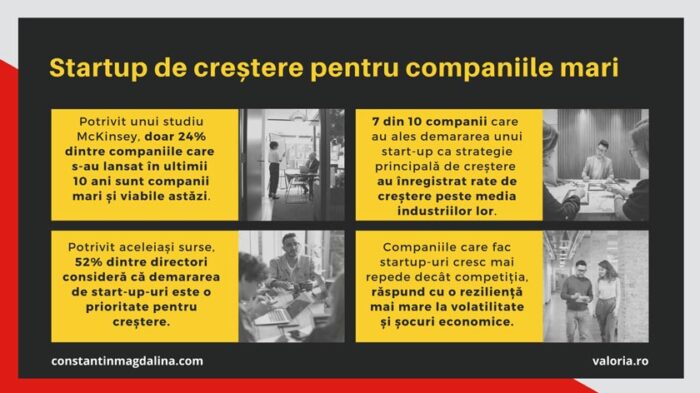 Startup de creștere pentru companiile mari