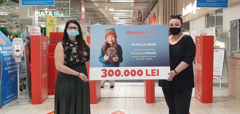 Auchan - donatie pentru Fundatia FARA
