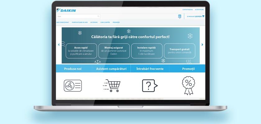 Daikin Romania lanseaza propriul magazin online si devine primul producator de sisteme de aer conditionat care se adreseaza direct consumatorilor