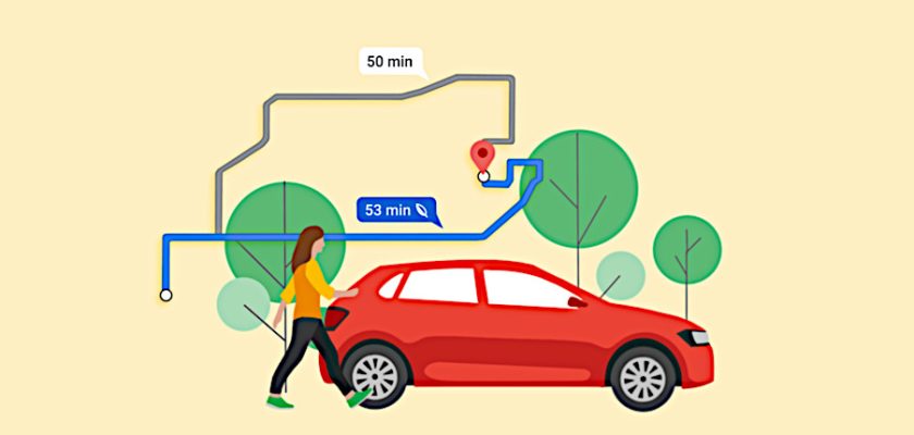 rută ecologică din Google Maps este disponibilă în România