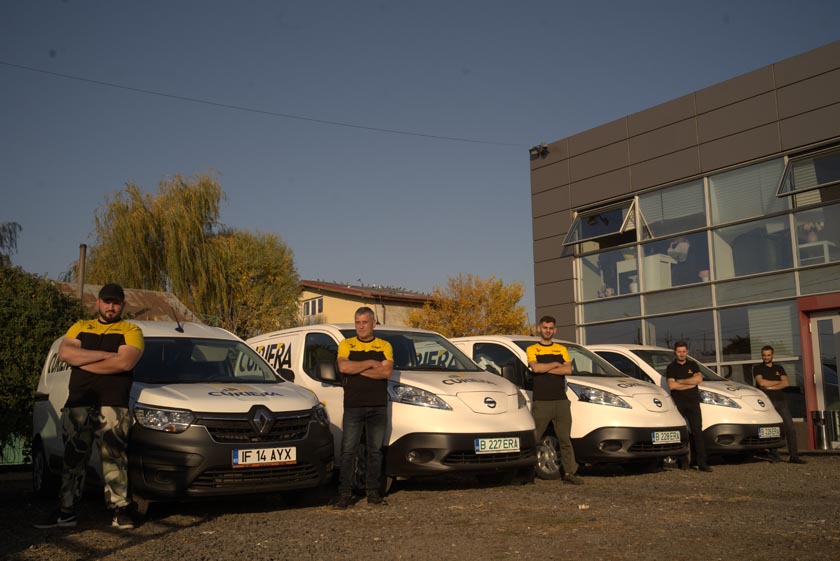 Curiera devine primul serviciu de curierat 100% electric din România nissan electric_curiera transport solutions