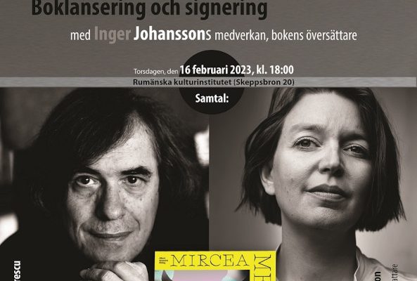 16 februarie afis lansare Mircea Cartarescu ICR Stockholm Melancolia