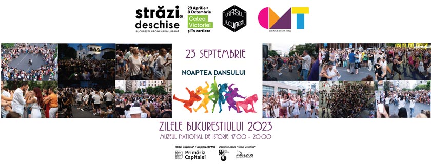 Noaptea Dansului la Zilele Bucureștiului: Bucureștiul Dansează, pe 23 septembrie, în fața Muzeului de Istorie
