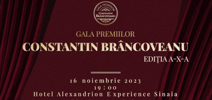 Gala Premiilor CONSTANTIN BRANCOVEANU_16 Noiembrie_Hotel Alexandrion Experience Sinaia - ROMANIA