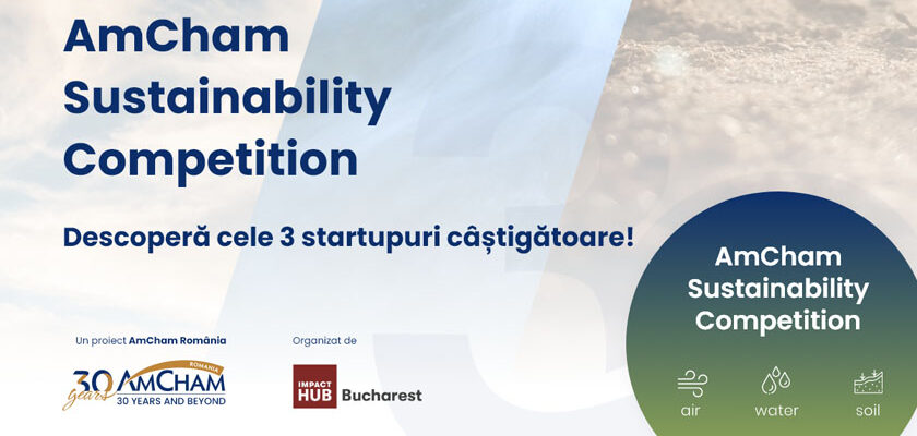 anunțare câștigători AmCham Sustainability Competition