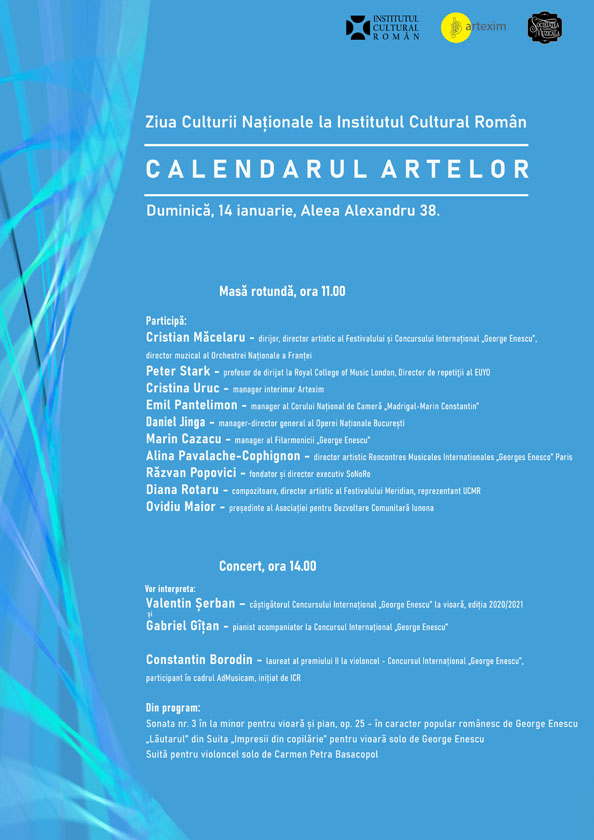 Ziua Culturii Nationale la ICR Institutul Cultural Român