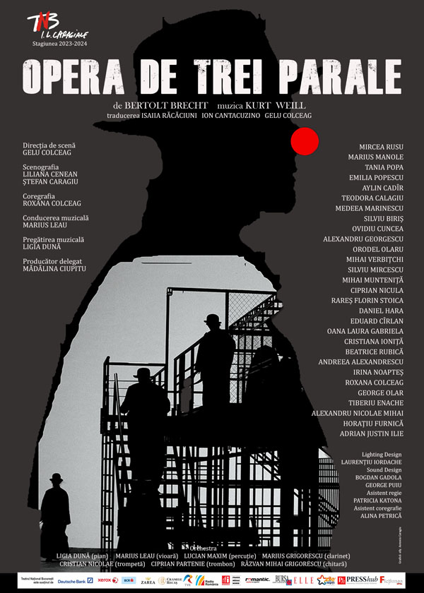 afis_opera Premieră la început de an la TNB musicalul Opera de trei parale de Bertolt Brecht