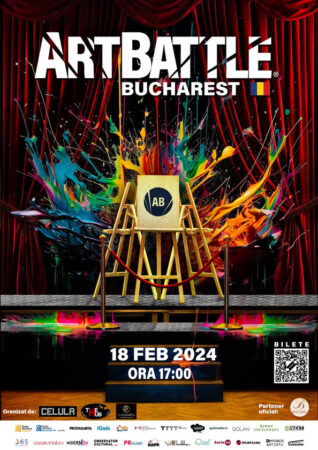 Competiția de pictură live Art Battle Bucharest, pe 18 februarie la Palatul Bragadiru