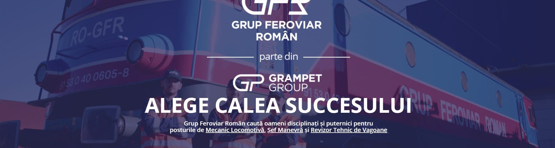 Școala Grup Feroviar Român (GFR) pentru Mecanici de Locomotivă recrutare locuri de munca
