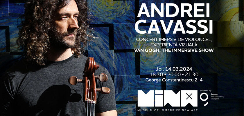 Concert imersiv de violoncel, susținut de Andrei Cavassi la MINA 2
