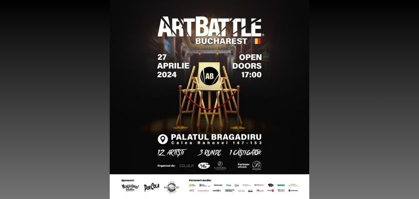 Art Battle revine cu a treia ediție, la Palatul Bragadiru