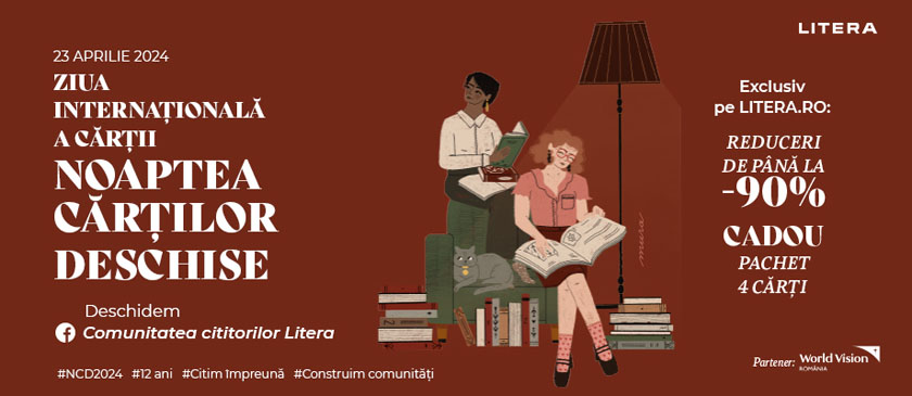 De ziua Internațională a Cărții, Editura Litera lansează Noaptea Cărților Deschise