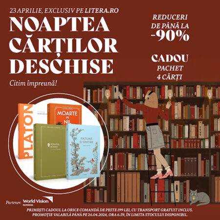 De ziua Internațională a Cărții, Editura Litera lansează Noaptea Cărților Deschise