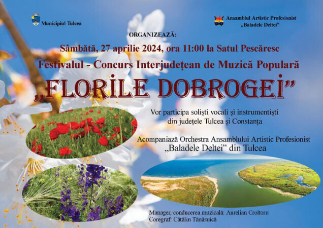 festival concurs de muzica populară intrajudetean florile dobrogei