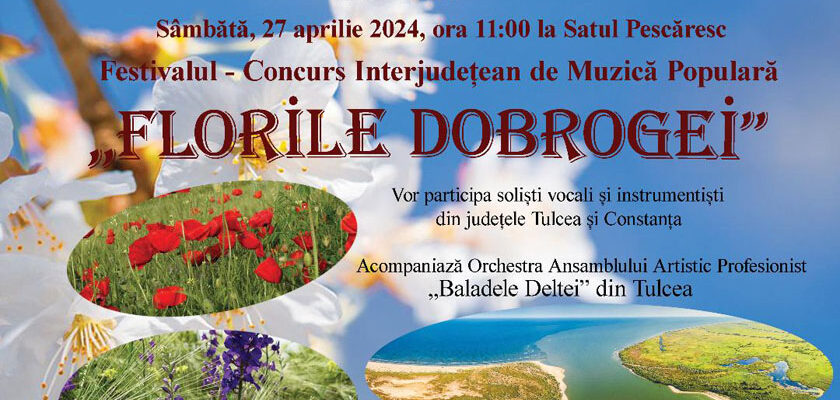 festival concurs de muzica populară intrajudetean florile dobrogei