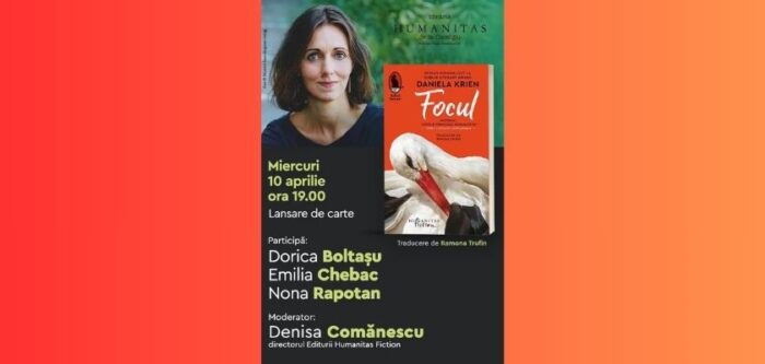lansare de carte Focul de Daniela Krien Humanitas Fiction