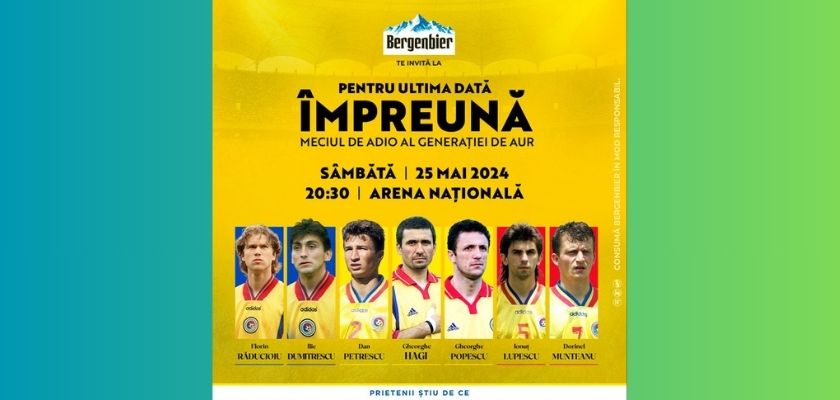 Bergenbier se alătură Generației de Aur la meciul de retragere