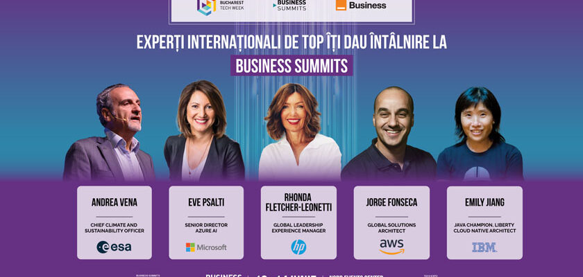 Bucharest Tech Week aduce în prim plan speakeri mondiali de elită la cele cinci summituri de business