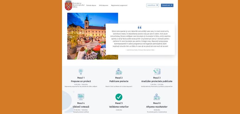 De vineri, 10 mai începe programul de bugetare participativă în Sibiu