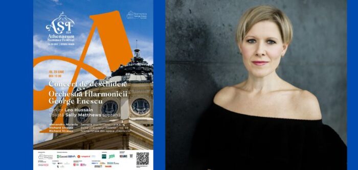 Celebra soprană Sally Matthews cântă în deschiderea Athenaeum Summer Festival Orchestra Filarmonicii George Enescu