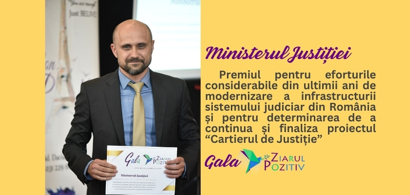 Gala Ziarul Pozitiv - Ministerul Justiției