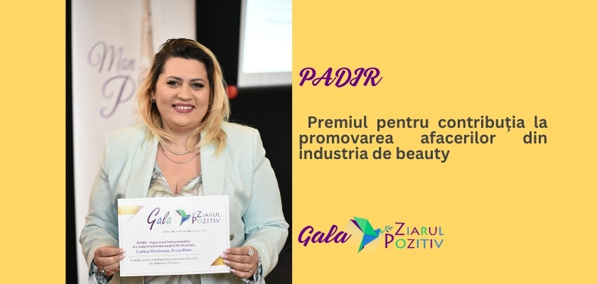 PADIR premiat la Gala Ziarul Pozitiv