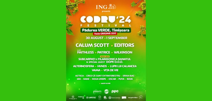 CODRU Festival se mută din Parcul Central al Timișoarei în Pădurea Verde, fosta Grădină Zoologică a orașului