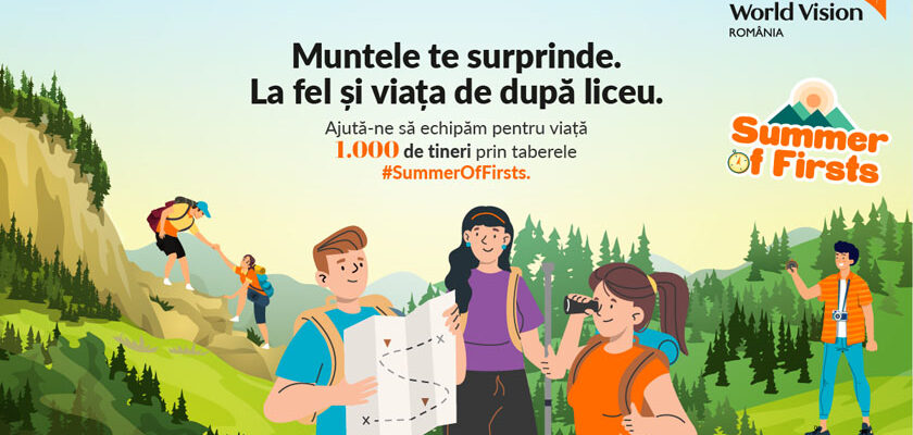 Christian Tour se alătură World Vision România în cadrul campaniei Summer of Firsts sprijinind adolescenții din mediul rural care nu au fost niciodată într-o tabără