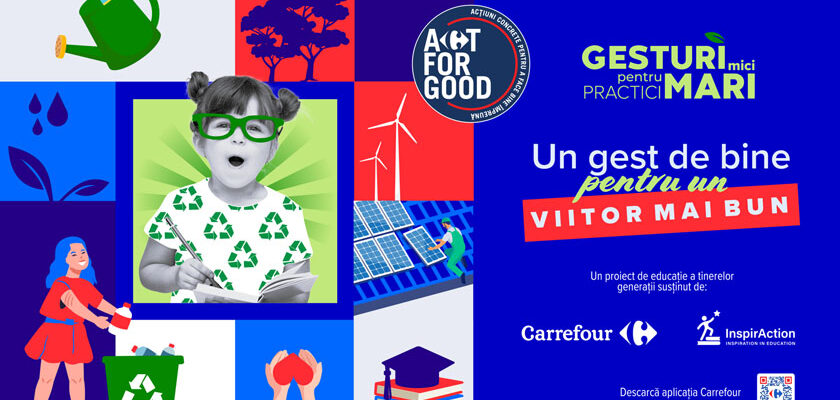 Gesturi mici pentru practici mari_2 Carrefour România și Asociația InspirAction susțin educația din România
