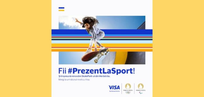 Visa renovează un skatepark din București și invită tinerii să spună PrezentLaSport cu ocazia Jocurilor Olimpice și Paralimpice Paris 2024