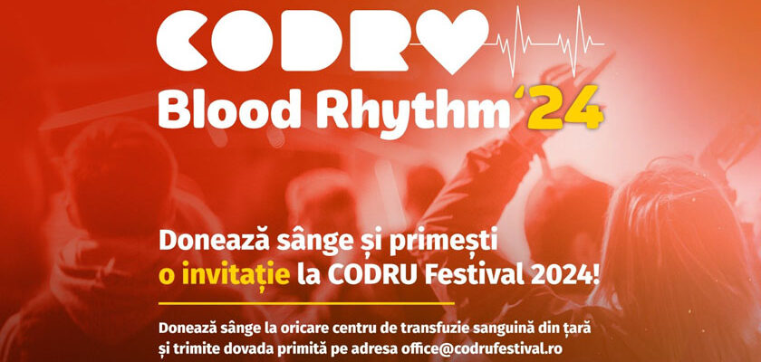 De la donator la festivalier CODRU lansează Blood Rhythm în toată țara