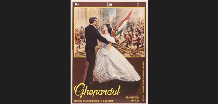 Filmul Ghepardul va fi proiectat la Cinematograful Arta din Arad într-un eveniment special, organizat în memoria legendarului actor Alain Delon