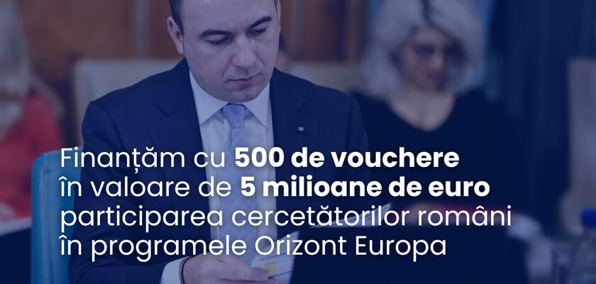 PNRR: 5 milioane euro pentru cercetătorii români în programele Orizont Europa