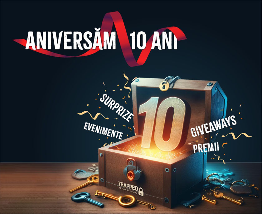 Escape Rooms Trapped 10 ani