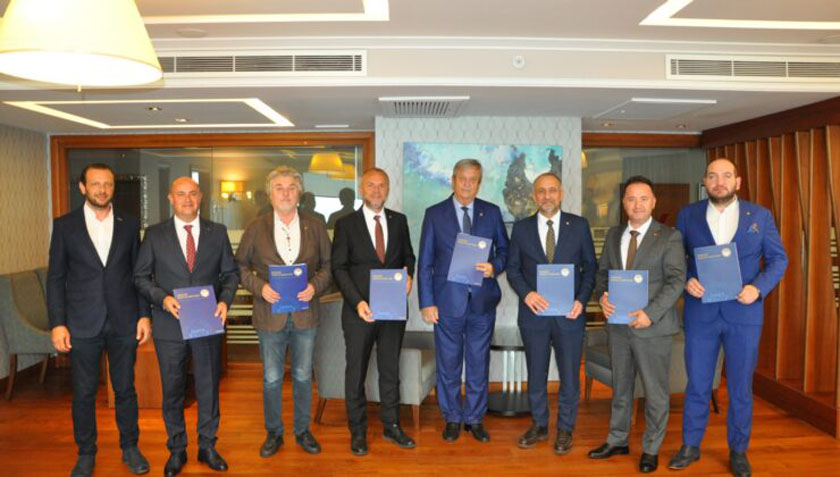 președintele CCIB, Iuliu Stocklosa, cu președinții a cinci Camere de Comerț și Industrie precum și a unei Camere de transporturi maritime din Provincia Zonguldak Turcia_1