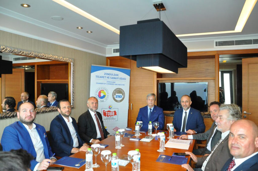 președintele CCIB, Iuliu Stocklosa, cu președinții a cinci Camere de Comerț și Industrie precum și a unei Camere de transporturi maritime din Provincia Zonguldak Turcia_2