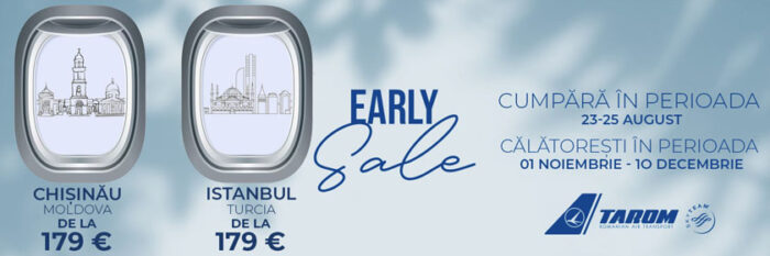 tarom zbor bucuresti istambul