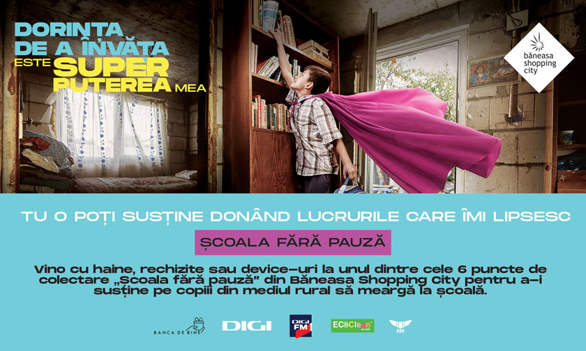 Școala fără Pauză Asociația Banca de Bine Băneasa Shopping City Digi