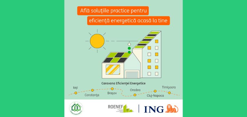 ROENEF, împreună cu ING Bank România și autoritățile locale, inițiază un proiect național pentru promovarea eficienței energetice în clădiri
