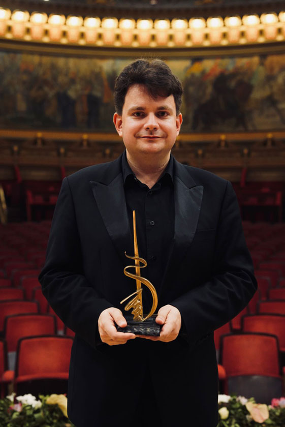 Roman Lopatynskyi câștigă Premiul I la Concursul Enescu 2024, secțiunea pian. foto Alex Damian_