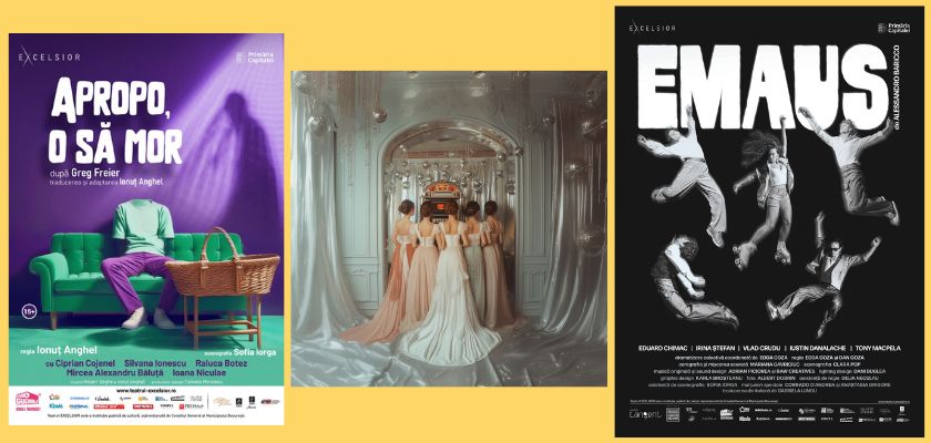 Teatrul EXCELSIOR deschide stagiunea 2024-2025 Apropo, o să mor la Sala Studio Mândrie și prejudecată un fel de și EMAUS la Sala Ion Lucian