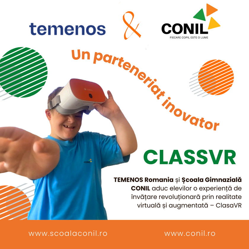 Temenos România și Școala CONIL revoluționează educația prin ClasaVR