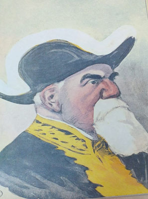 Caricatura semnata Petrescu Gaina