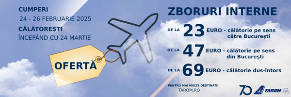 tarom promotii de dragobete