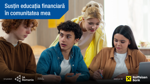 1_Junior Achievement România în parteneriat cu Raiffeisen Bank Susțin educația financiară în comunitatea mea
