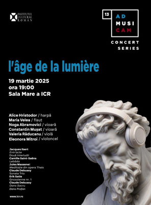 Concert AdMusicam în Sala Mare a ICR, de Ziua Internațională a Francofoniei