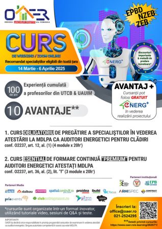 Auditori Energetici Cursuri aprilie 2025