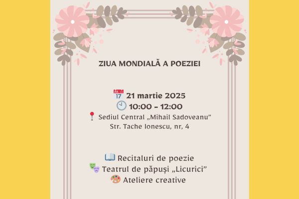 Biblioteca Metropolitană București celebrează Ziua Mondială a Poeziei alături de cei mici