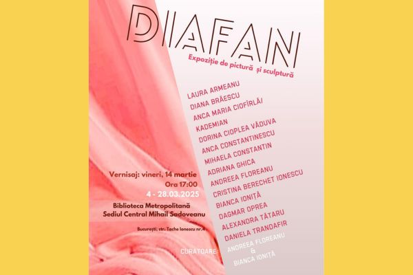 Biblioteca Metropolitană București găzduiește expoziția Diafan, o celebrare a feminității prin artă